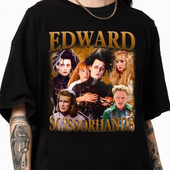 Edward Scissorhands Shirt, Tim Burton Film, Edward Scissorhands Fan Shirt 140 - Picture 1 of 5
